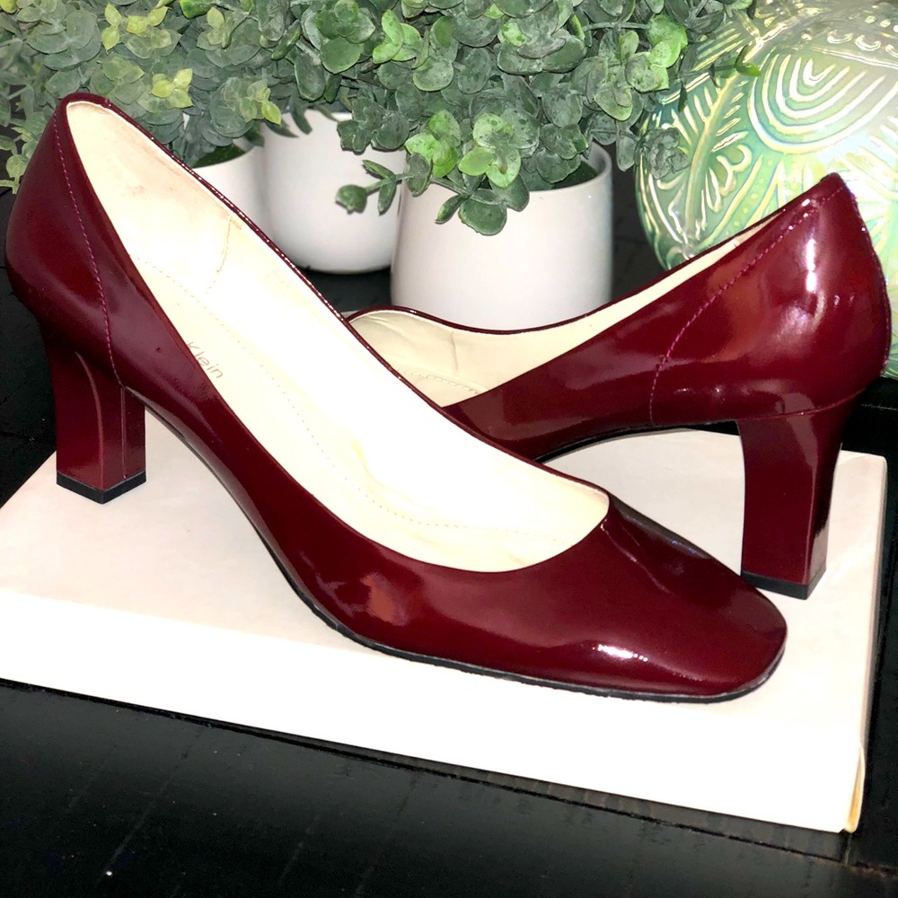 Calvin Klein Red Patient leather Shoes